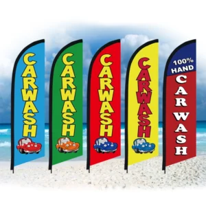 Random Car Wash Feather Flag Only