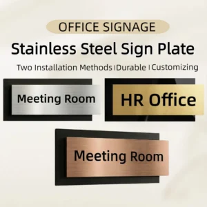 Random Stainless Steel Office Door Sign
