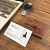 Personalized Wooden Business Card Holder