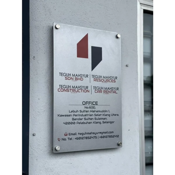 Random Metal Business Signboard