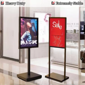 Double Pole Metal Poster Stand