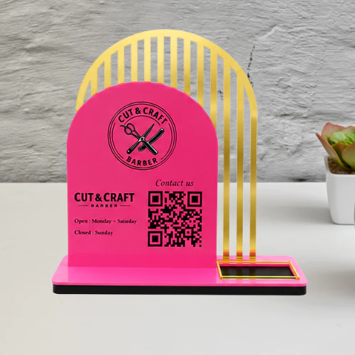Random Acrylic QR Code Stand