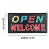 Welcome Open LED Signboard 48x25CM