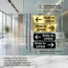 Random Acrylic Push Pull Door Sign L13cm W4.5cm