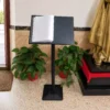 Elegant Metal Menu Stand