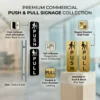 Random Acrylic Push Pull Door Sign L13cm W4.5cm