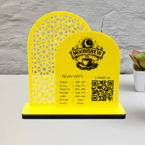 Random Acrylic QR Code Stand