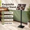 Elegant Metal Menu Stand