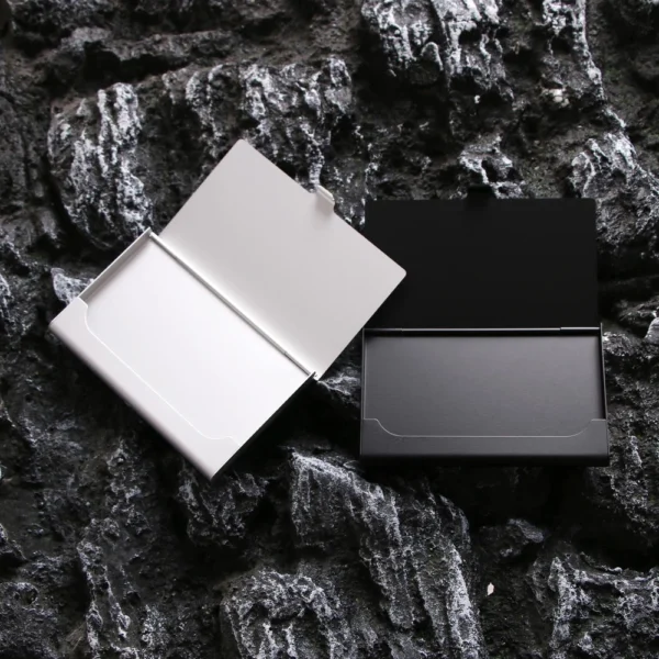 Random Aluminum Business Card Case