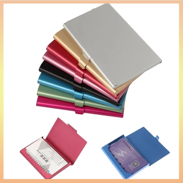 Random Aluminum Business Card Case