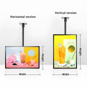 Hanging LED Menu Light Box